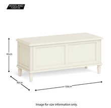Load image into Gallery viewer, Mulsanne Cream Painted Blanket Box