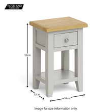 Load image into Gallery viewer, Lundy Grey Lamp Table