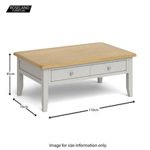 Load image into Gallery viewer, Lundy Grey Large Coffee Table