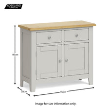 Load image into Gallery viewer, Lundy Grey Small Sideboard