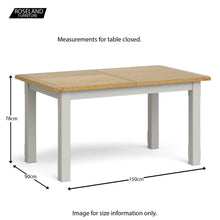 Load image into Gallery viewer, Lundy Grey Small Extending Dining Table