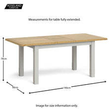 Load image into Gallery viewer, Lundy Grey Small Extending Dining Table
