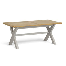 Load image into Gallery viewer, Lundy Grey Large Extending Oak Topped Dining Table