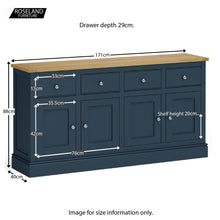 Load image into Gallery viewer, Chichester Extra Large Sideboard - 5 Colours