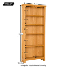 Load image into Gallery viewer, Lanner Oak Large Bookcase