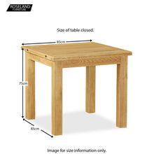 Load image into Gallery viewer, Lanner Oak Square Extending Table