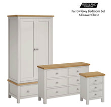 Load image into Gallery viewer, Farrow Grey Bedroom Set - 6 Drawer Chest