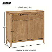 Load image into Gallery viewer, Dunmore Oak 2 Door Sideboard
