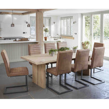 Load image into Gallery viewer, Oak Mill 240cm dining Table - Wood Base - Waxed Oak