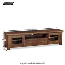 Load image into Gallery viewer, Ladock Extra Large 220cm TV Stand