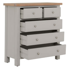 Load image into Gallery viewer, Charlestown Grey 2 Over 3 Chest of Drawers