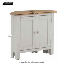Load image into Gallery viewer, Charlestown Grey Corner Cupboard