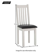 Load image into Gallery viewer, Charlestown Grey Dining Chair with Faux Leather Seat