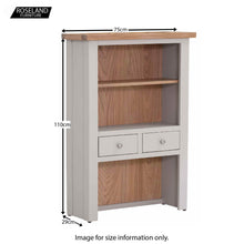 Load image into Gallery viewer, Charlestown Grey 2 Drawer Hutch