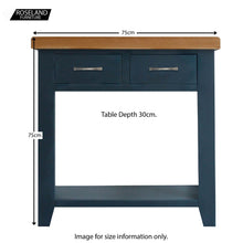 Load image into Gallery viewer, Chatsworth Blue Console Table