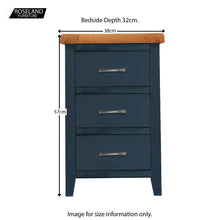 Load image into Gallery viewer, Chatsworth Blue Bedside Table