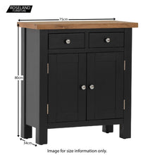 Load image into Gallery viewer, Charlestown Black Small Sideboard