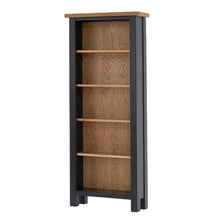 Load image into Gallery viewer, Charlestown Black Slim Bookcase with 5 Shelves