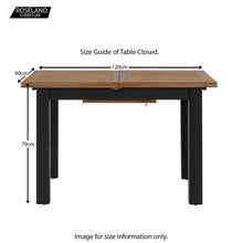 Load image into Gallery viewer, Charlestown Black Extendable Dining Table