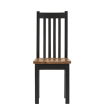 Load image into Gallery viewer, Charlestown Black Slatted Back Dining Chair