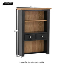 Load image into Gallery viewer, Charlestown Black 2 Drawer Hutch