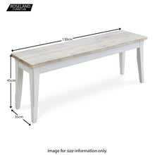 Load image into Gallery viewer, Signature Grey 130cm Dining Bench
