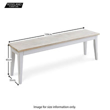 Load image into Gallery viewer, Signature Grey 150cm Dining Bench