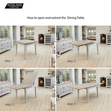 Load image into Gallery viewer, Signature Grey 95-190cm Square Extending Dining Table