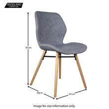 Load image into Gallery viewer, Denver Dining Chair with Oak Legs - Set of 2 Chairs