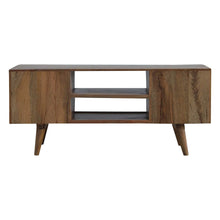 Load image into Gallery viewer, Artisan 2 Drawer Geometric Screen Printed Media Unit