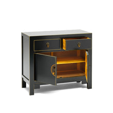Load image into Gallery viewer, The Nine Schools Qing Black and Gilt Small Sideboard