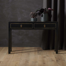 Load image into Gallery viewer, The Nine Schools Oriental Black Large Console Table