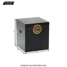Load image into Gallery viewer, The Nine Schools Qing Black and Gilt Trunk