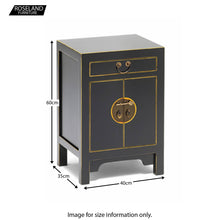 Load image into Gallery viewer, The Nine Schools Qing Black and Gilt Small Cabinet