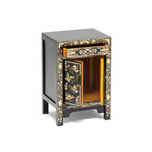 Load image into Gallery viewer, The Nine Schools Oriental Decorated Black Small Cabinet