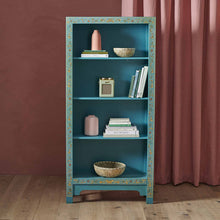 Load image into Gallery viewer, The Nine Schools Oriental Large Blue Bookcase