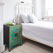 Load image into Gallery viewer, The Nine Schools Oriental Decorated Blue Small Cabinet