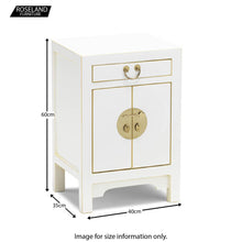 Load image into Gallery viewer, The Nine Schools White and Gilt Small Cabinet