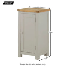 Load image into Gallery viewer, Padstow Grey Painted 1 Door Cabinet