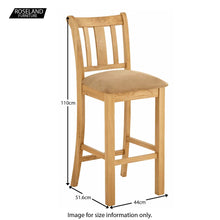 Load image into Gallery viewer, Roseland Oak Bar stool
