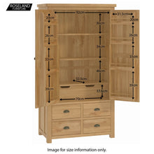 Load image into Gallery viewer, Roseland Oak Large Larder Unit