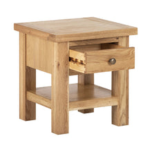 Load image into Gallery viewer, Charlestown Oak Side Table with Drawer