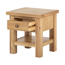 Load image into Gallery viewer, Charlestown Oak Side Table with Drawer