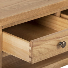 Load image into Gallery viewer, Charlestown Oak Coffee Table with 2 Drawers