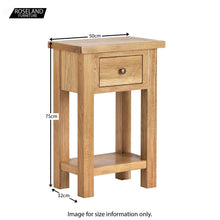 Load image into Gallery viewer, Charlestown Oak Telephone Table