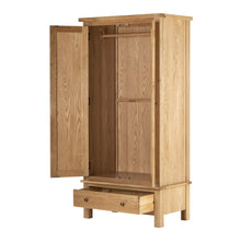 Load image into Gallery viewer, Charlestown Oak Double Wardrobe