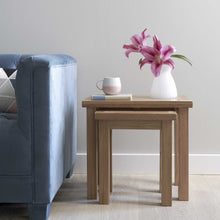 Load image into Gallery viewer, Charlestown Oak Nest of 2 Tables