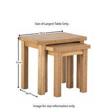 Load image into Gallery viewer, Charlestown Oak Nest of 2 Tables