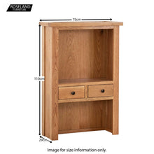 Load image into Gallery viewer, Charlestown Oak 2 Drawer Hutch