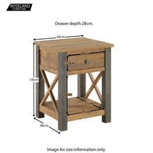 Load image into Gallery viewer, Urban Elegance Lamp Table with Drawer